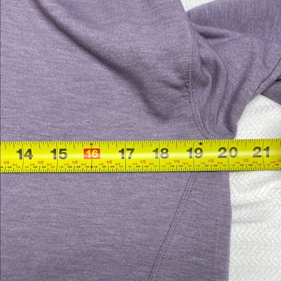 Yogalicious Hoodie Cowl Neck Drawstring Front Pocket Soft Purple Size Medium - Picture 3 of 8